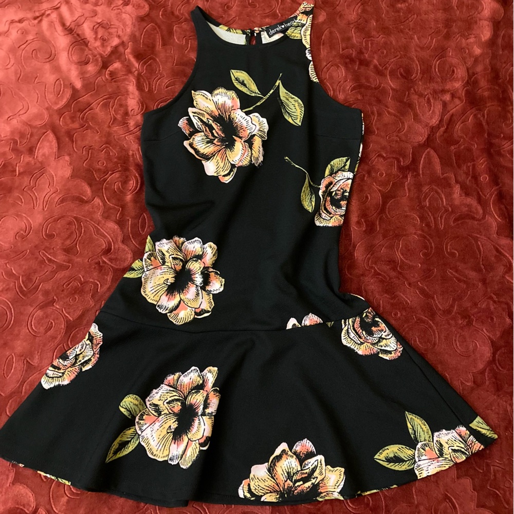 Derek Heart Black Floral Dress